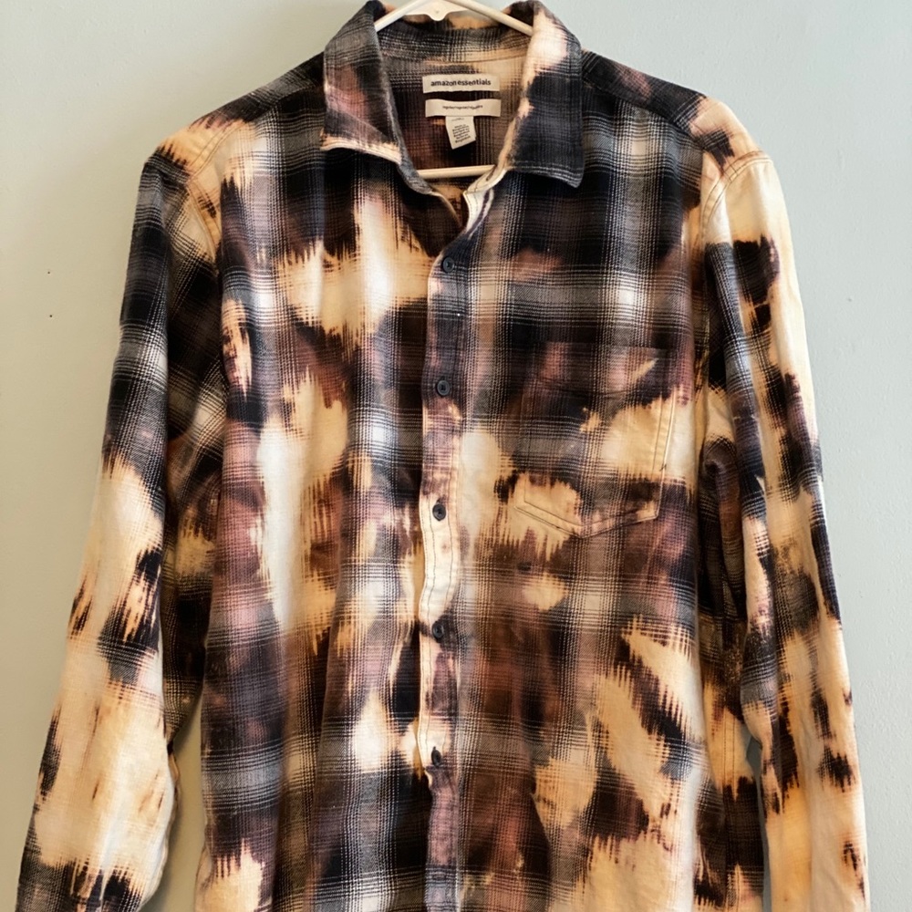 Bleach Dyed Flannel Sz L